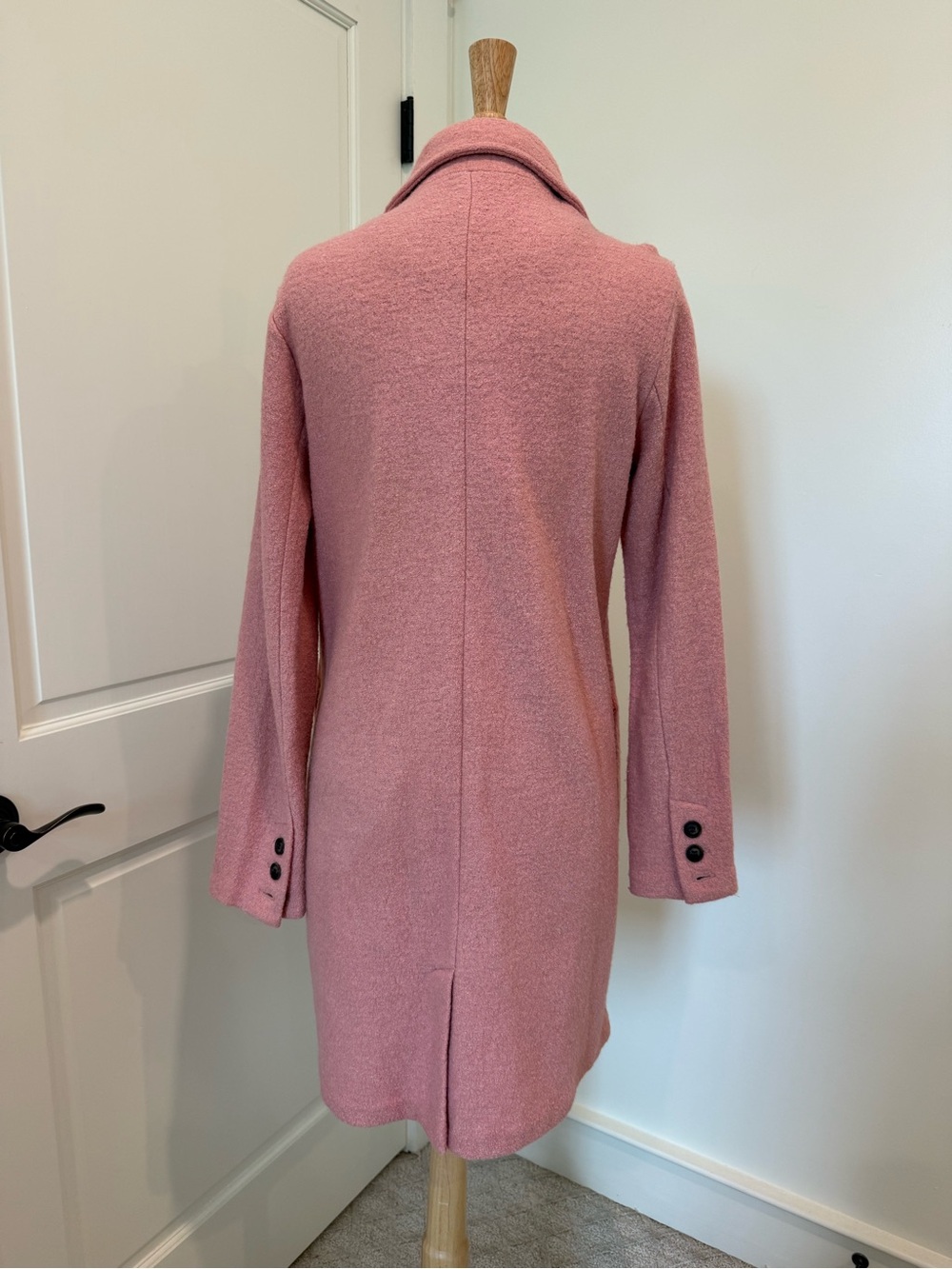 Rachel Zoe Dusty Rose Single-Button Trench Coat - Picture 3 of 4